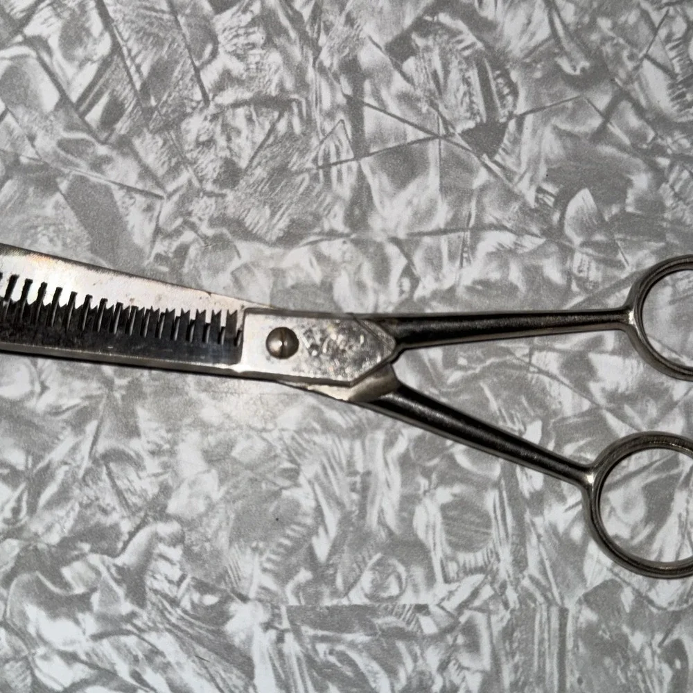 Vintage‎ Hot Drop Forged Steel Hair Thinning Barber Shears Scissor Italy 7